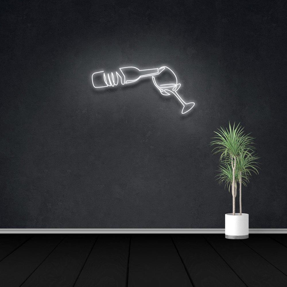 Neon Wine Light Wall Deco